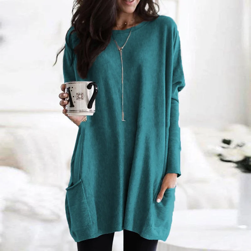 Charlotte™ | Long Sleeve Tunic with Pockets