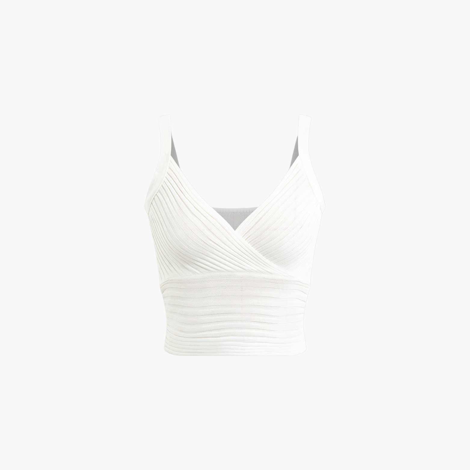 Charlotte™ | Ribbed Wrap Crop Top