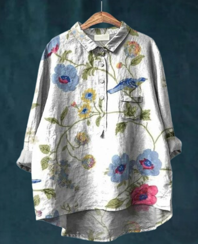 Charlotte™ | Elegant flowered blouse