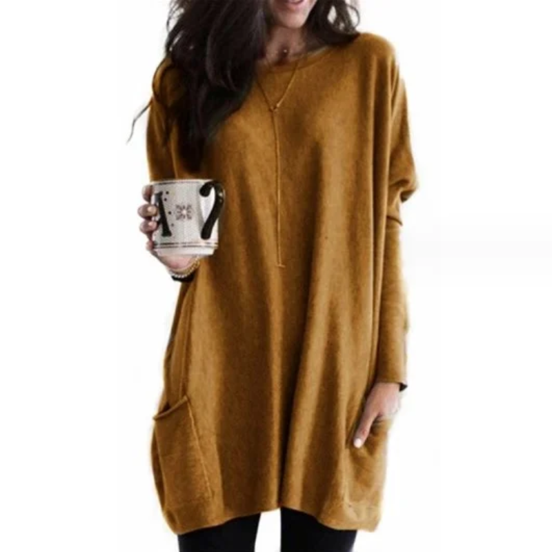 Charlotte™ | Long Sleeve Tunic with Pockets