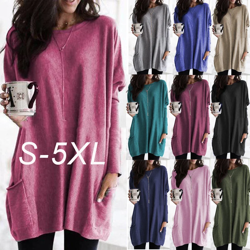 Charlotte™ | Long Sleeve Tunic with Pockets