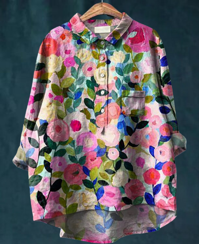 Charlotte™ | Elegant flowered blouse