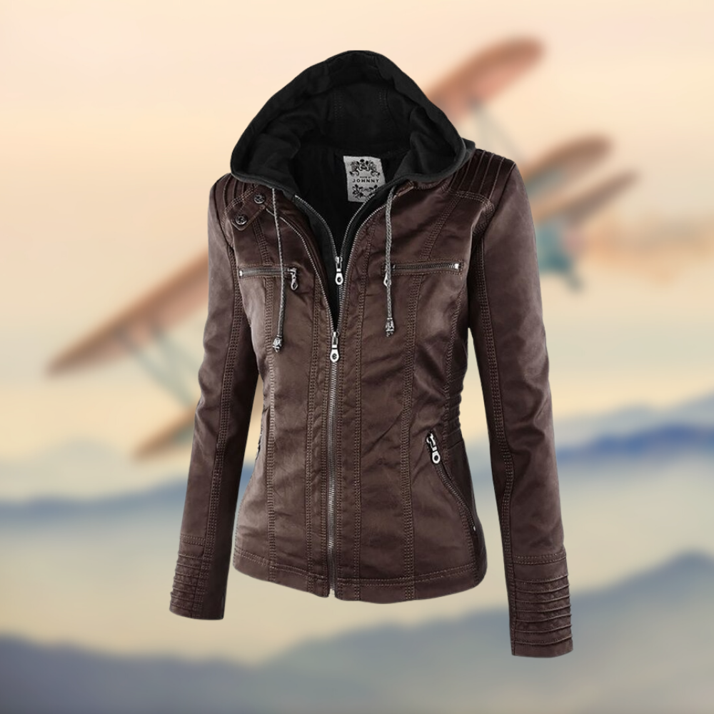 Charlotte™ | Elegant leather jacket