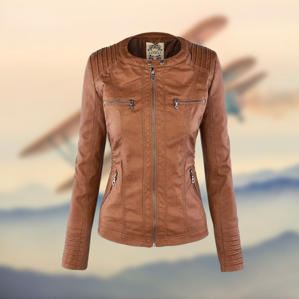 Charlotte™ | Elegant leather jacket