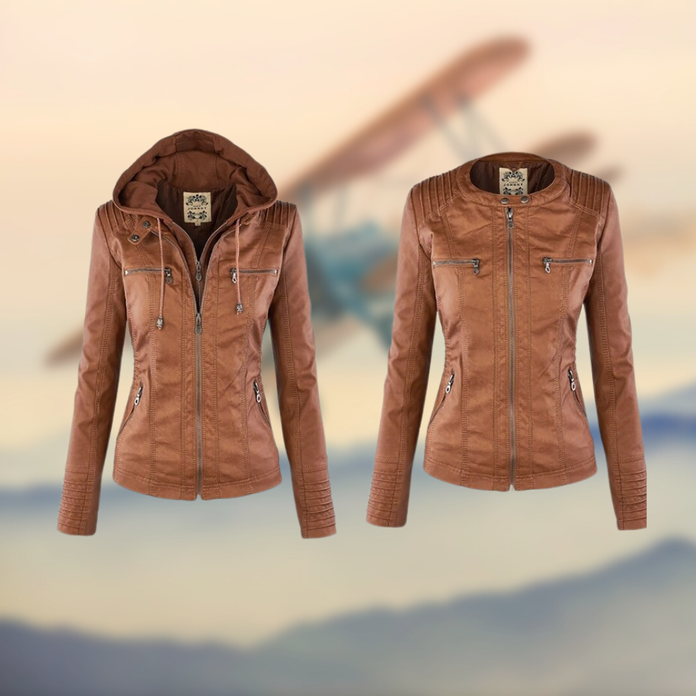 Charlotte™ | Elegant leather jacket