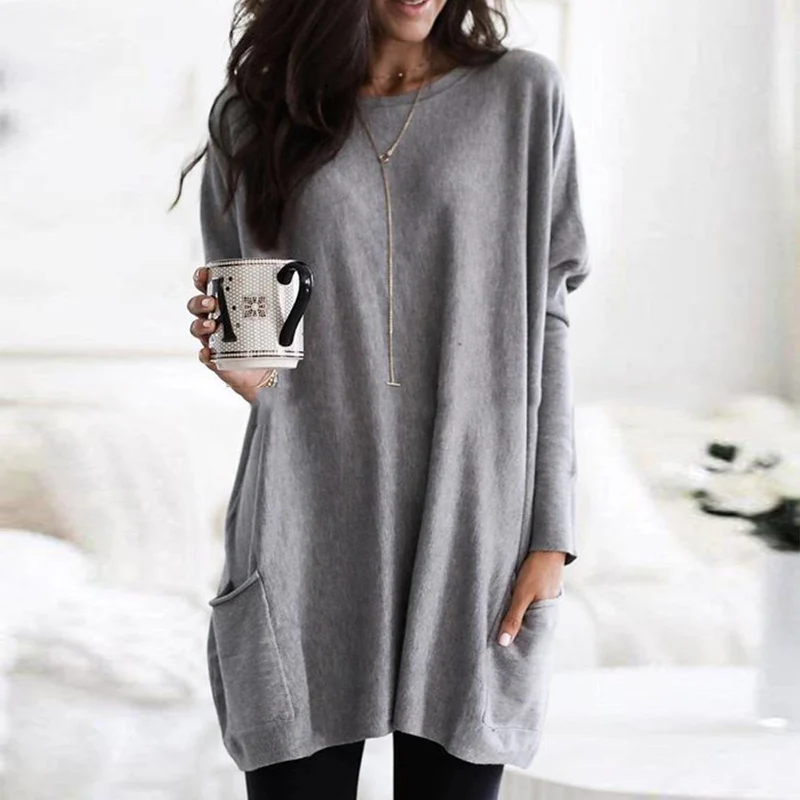 Charlotte™ | Long Sleeve Tunic with Pockets