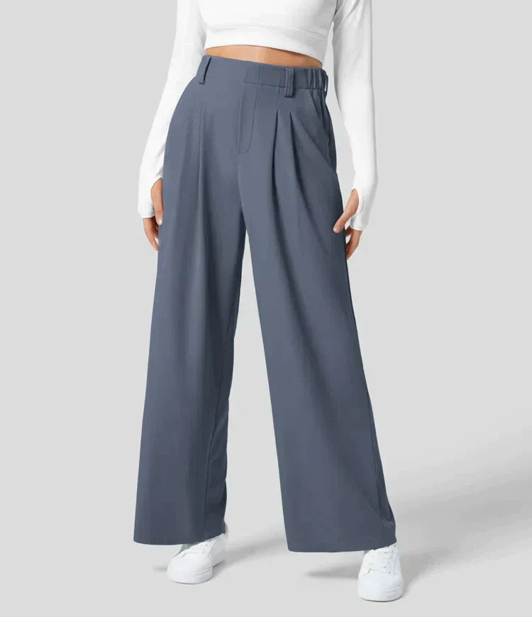 Charlotte™ | Pleated Wide-Leg Trousers