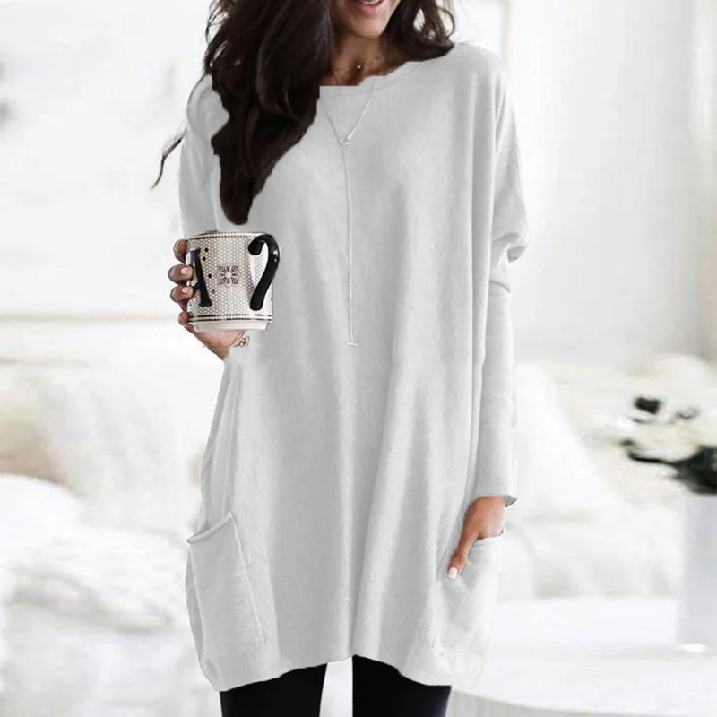 Charlotte™ | Long Sleeve Tunic with Pockets