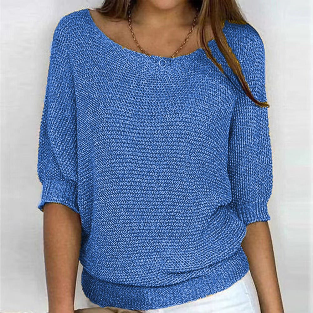 Charlotte™ | Elegant crossover knit jumper