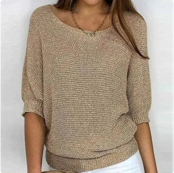 Charlotte™ | Elegant crossover knit jumper