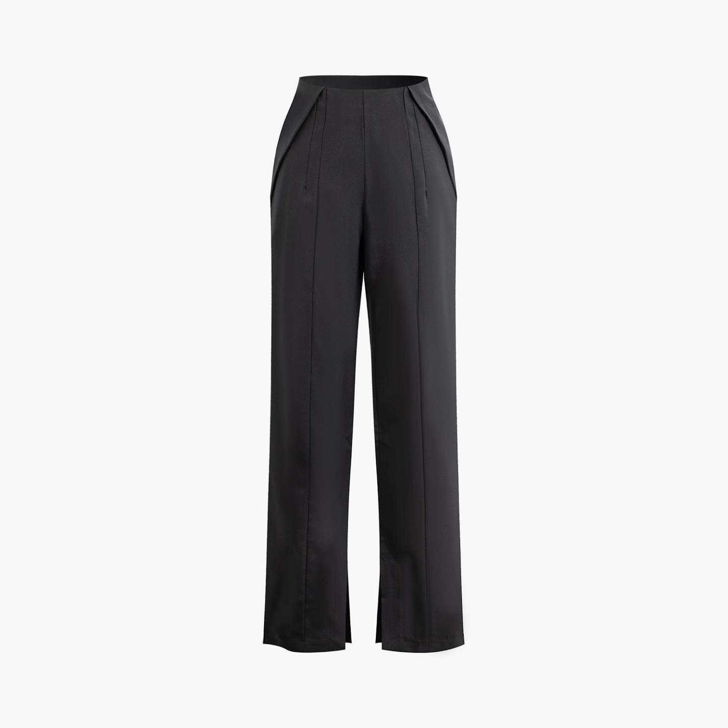 Charlotte™ | Elegant High-Waist Trousers with Folds