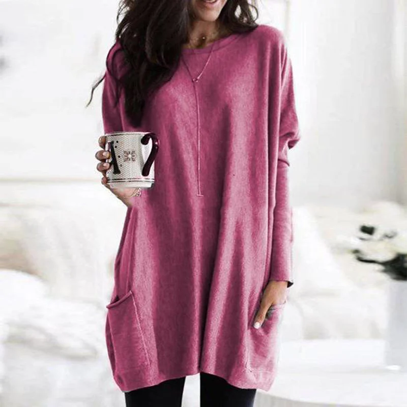 Charlotte™ | Long Sleeve Tunic with Pockets