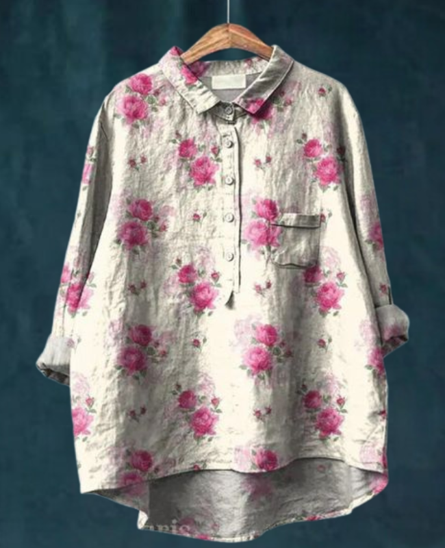 Charlotte™ | Elegant flowered blouse