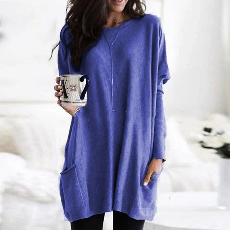 Charlotte™ | Long Sleeve Tunic with Pockets