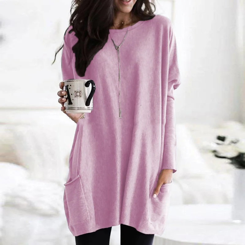 Charlotte™ | Long Sleeve Tunic with Pockets