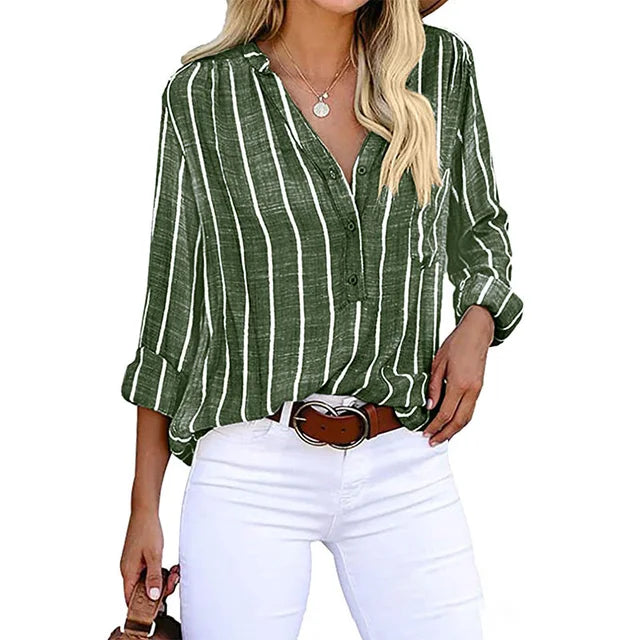 Charlotte™ | Striped Oversized Blouses