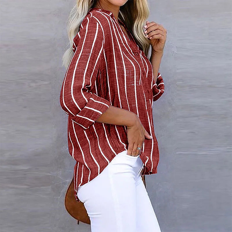 Charlotte™ | Striped Oversized Blouses