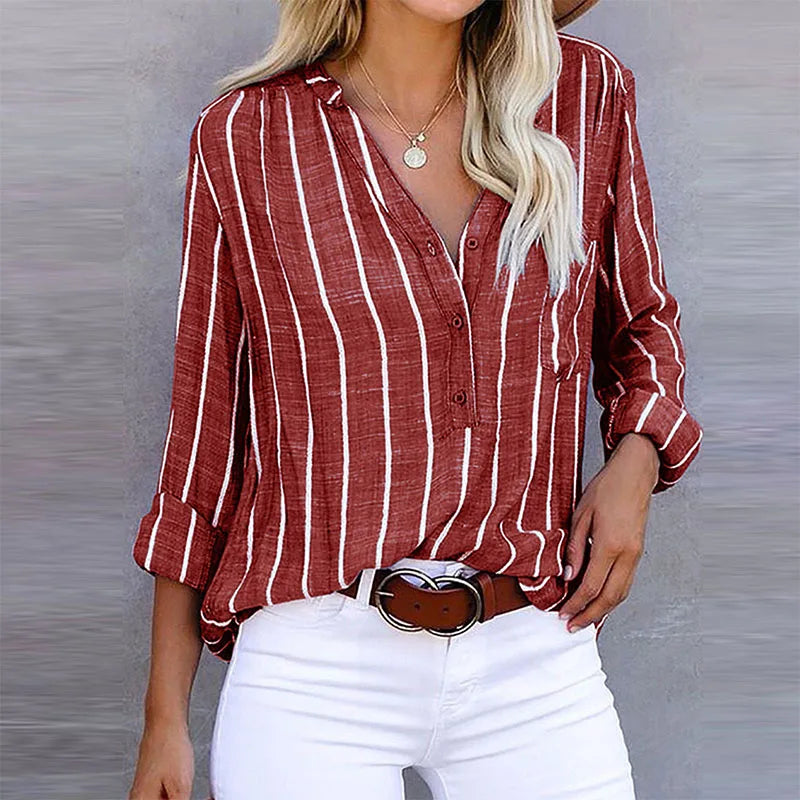 Charlotte™ | Striped Oversized Blouses