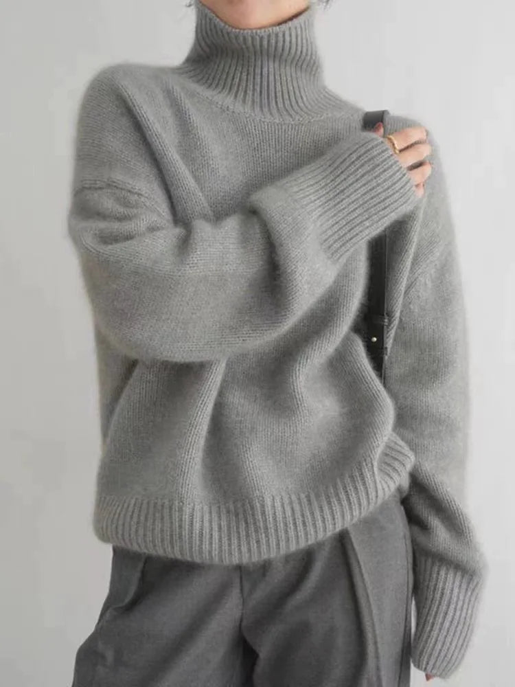 Ava™ | Comfortable, knitted, soft turtleneck jumper