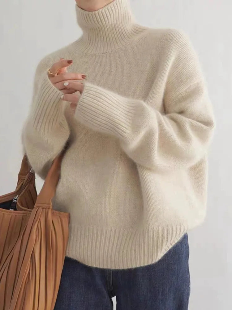 Ava™ | Comfortable, knitted, soft turtleneck jumper