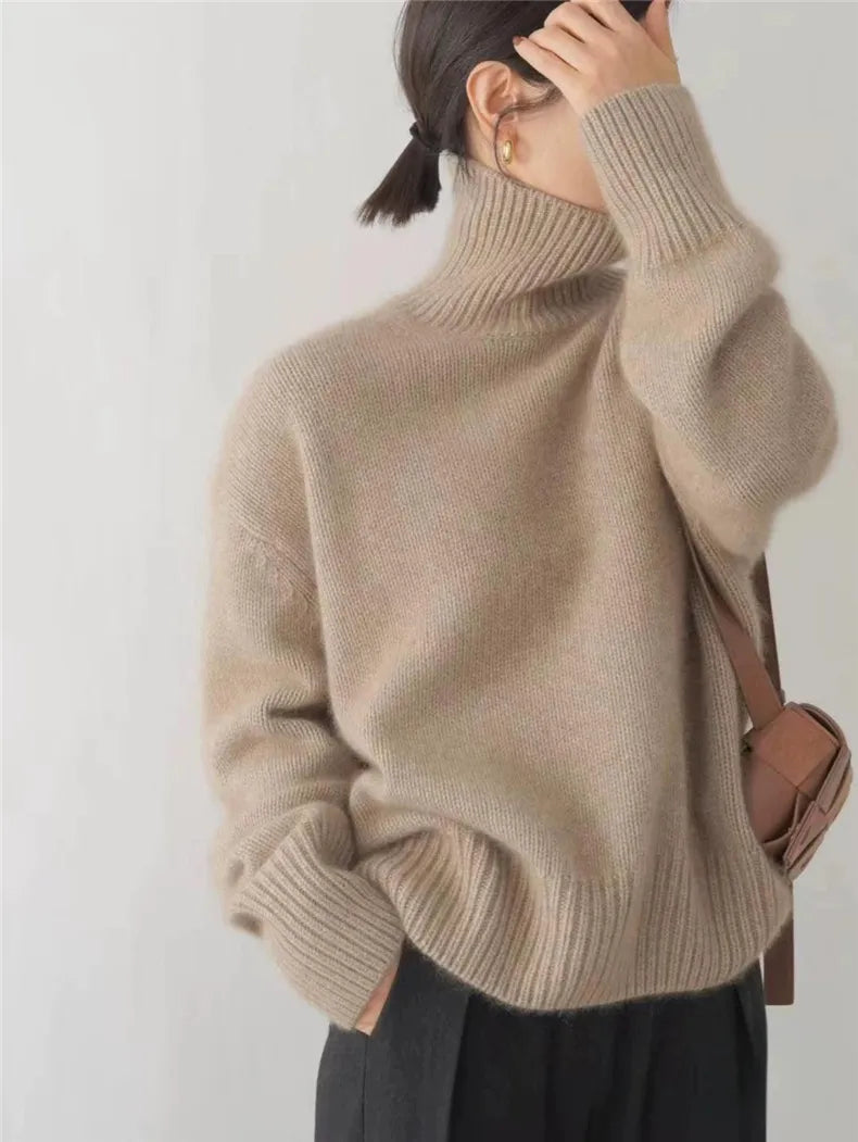 Ava™ | Comfortable, knitted, soft turtleneck jumper