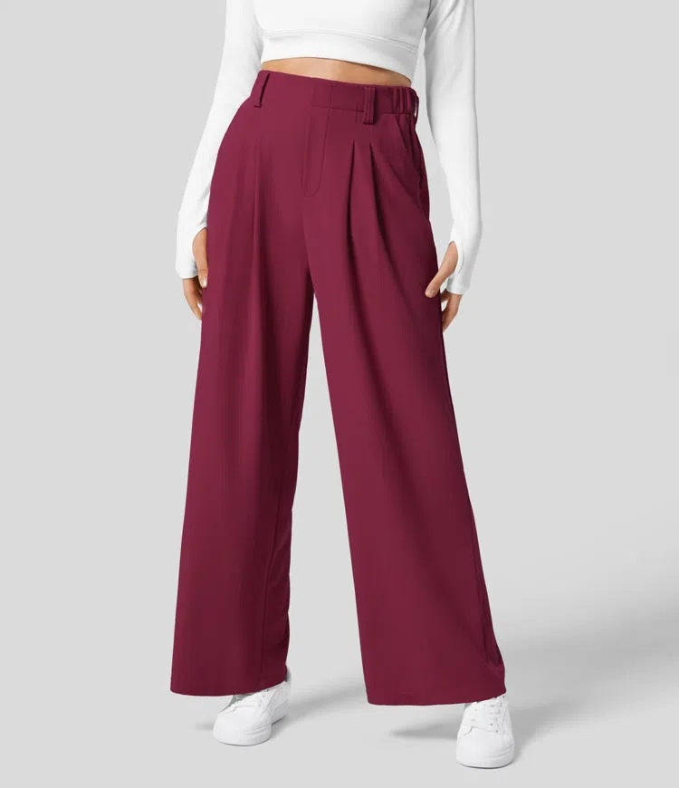 Charlotte™ | Pleated Wide-Leg Trousers