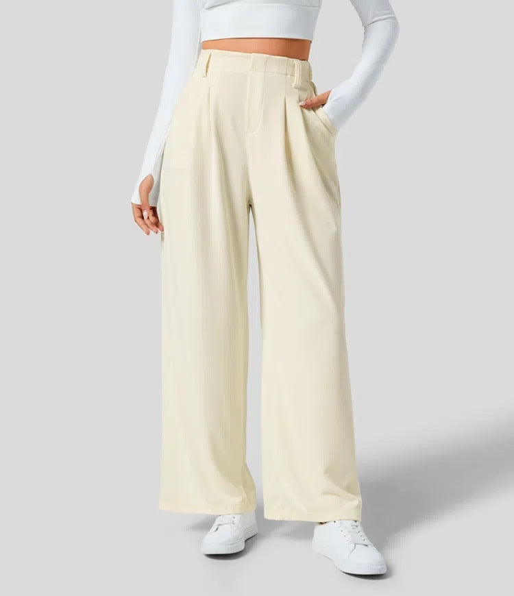 Charlotte™ | Pleated Wide-Leg Trousers