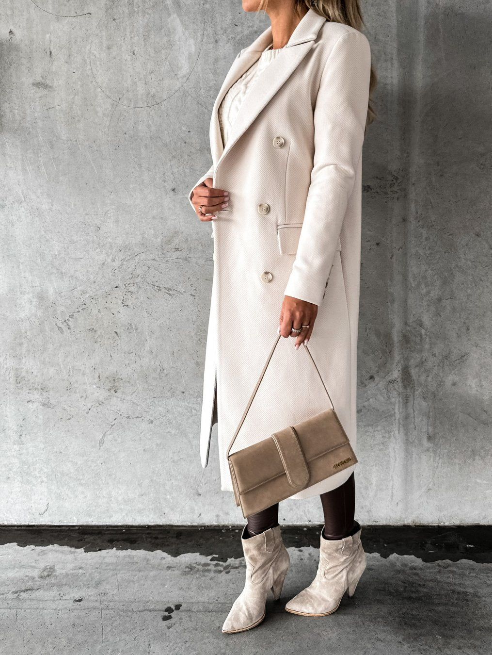 Charlotte™ | Elegant wool long coat