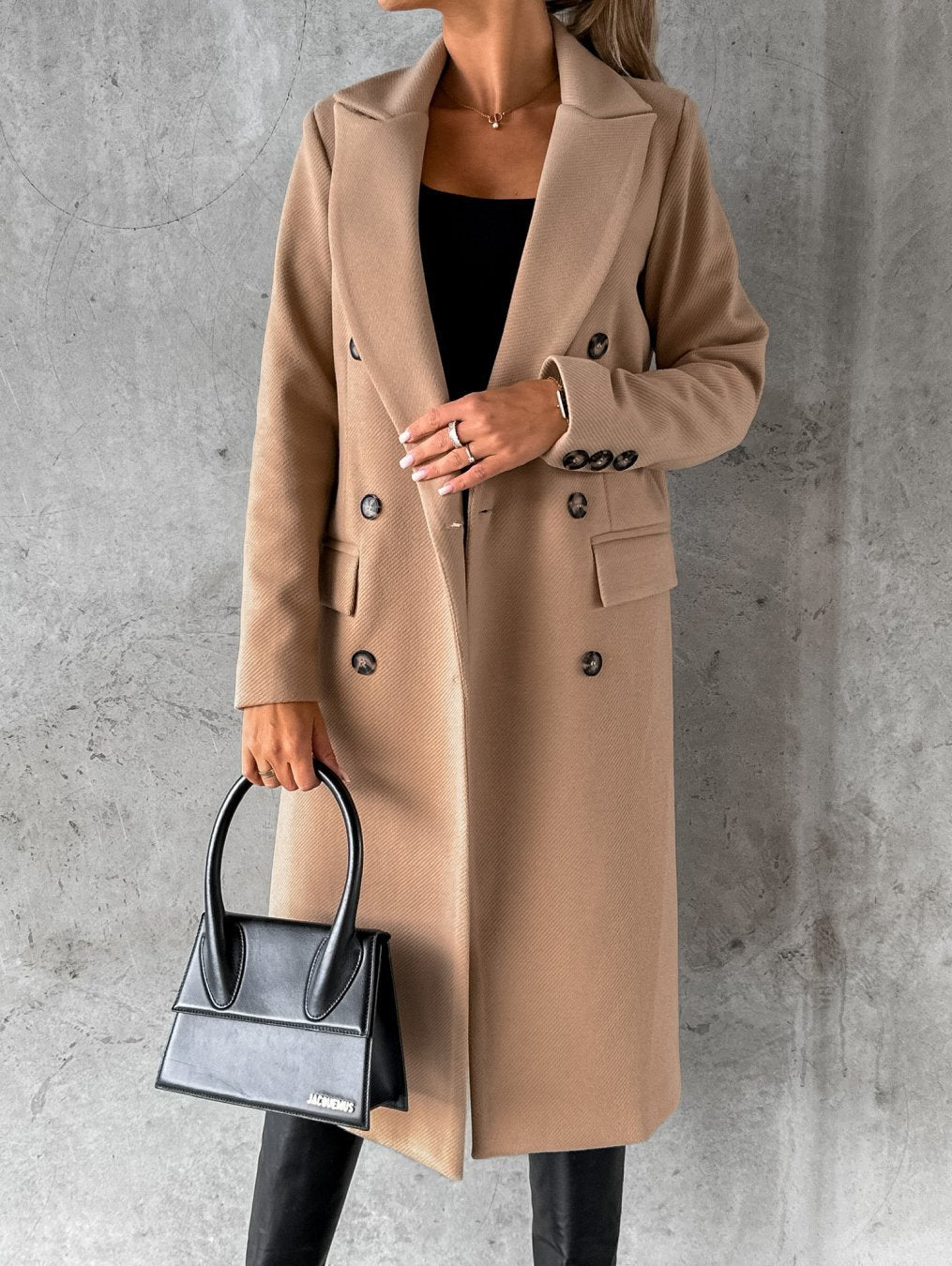 Charlotte™ | Elegant wool long coat