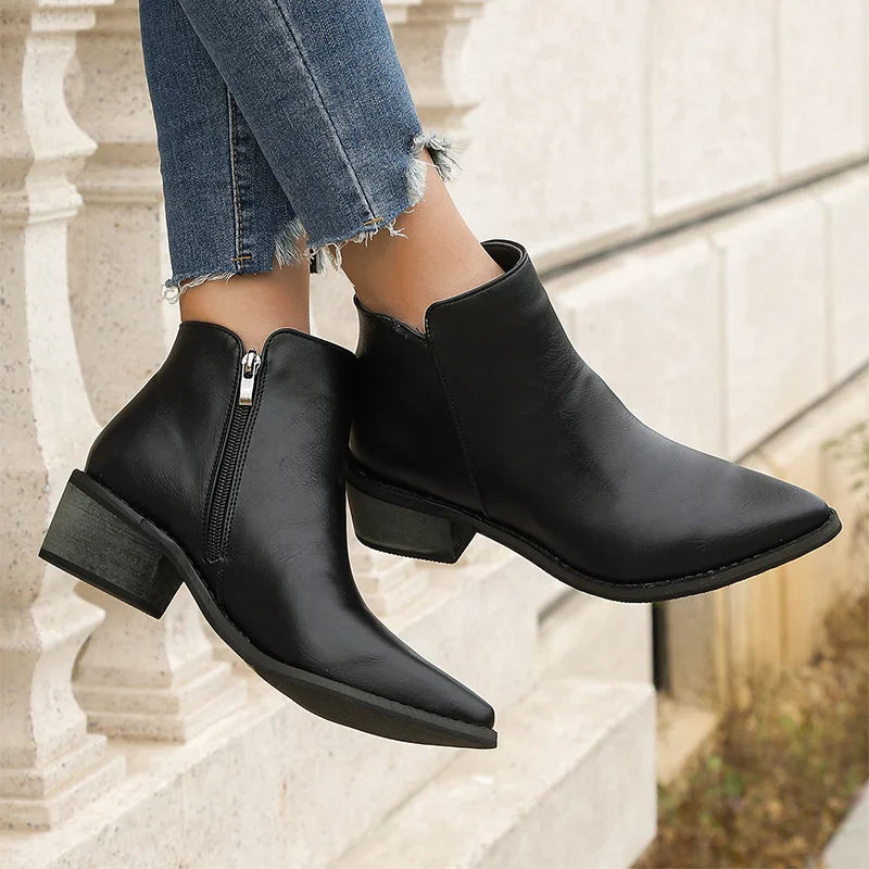 Charlotte™ | Leather Ankle Boot