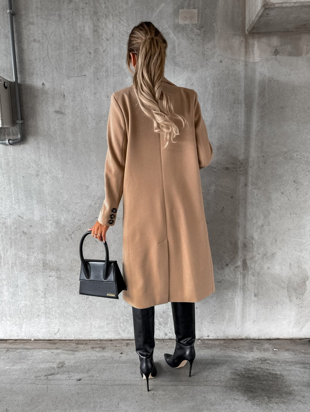 Charlotte™ | Elegant wool long coat