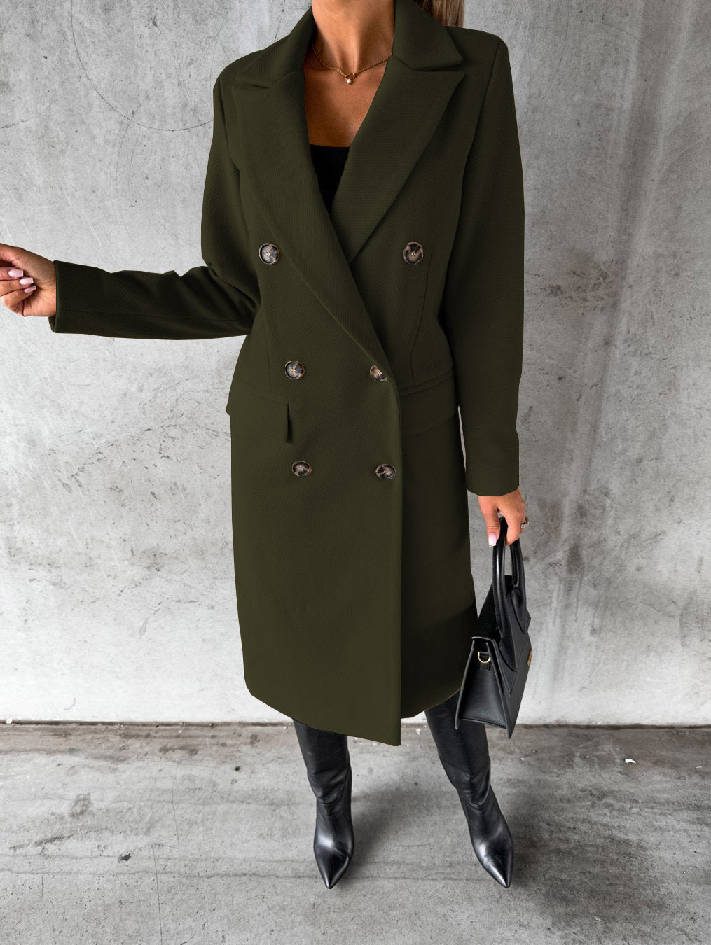 Charlotte™ | Elegant wool long coat