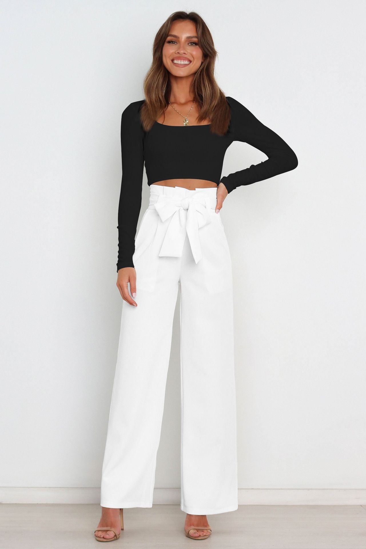 Charlotte™ | High-Waist Paperbag Trousers