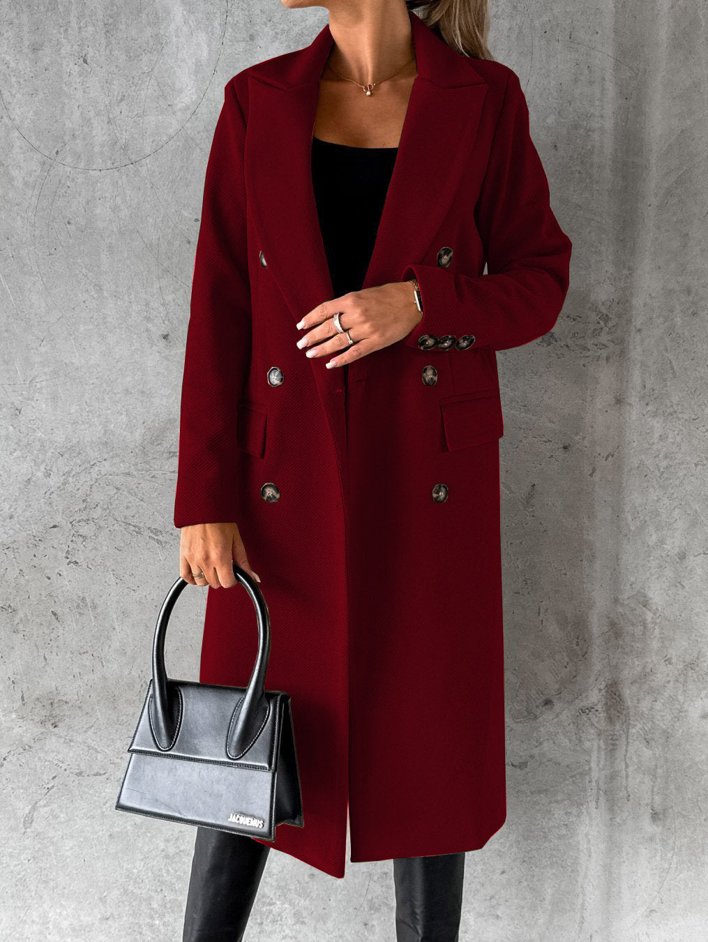 Charlotte™ | Elegant wool long coat