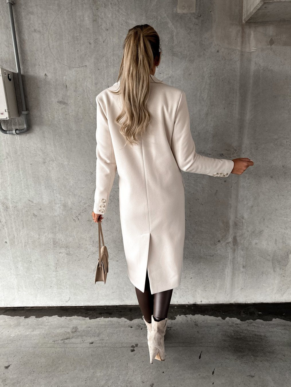 Charlotte™ | Elegant wool long coat