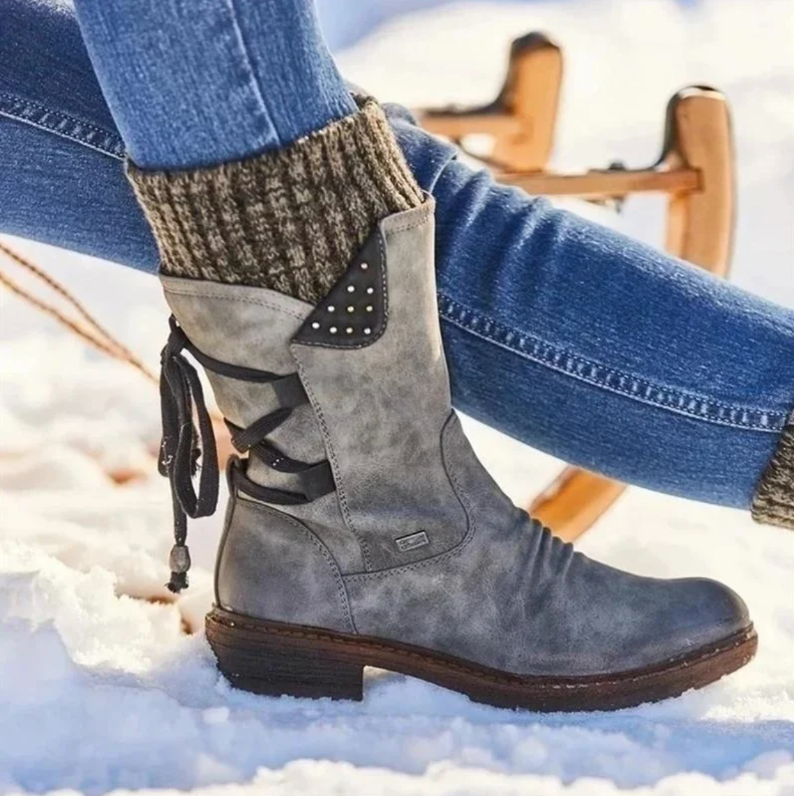 Charlotte™ | Wool Winter Boots with Lower-Back Orthopedic Support