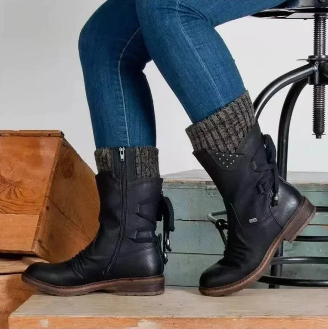 Charlotte™ | Wool Winter Boots with Lower-Back Orthopedic Support