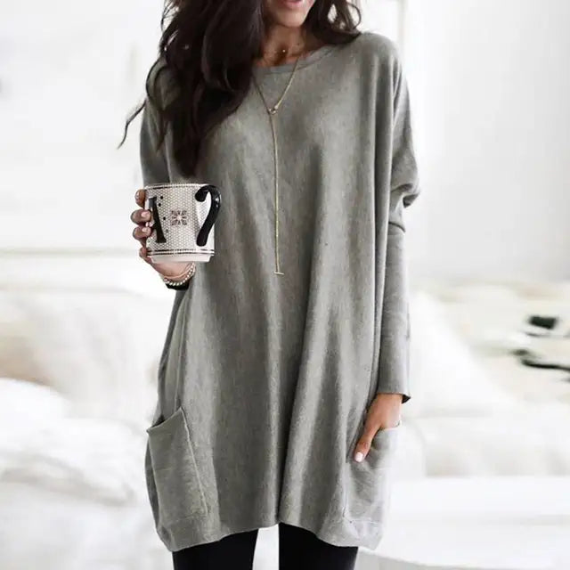 Charlotte™ | Long Sleeve Tunic with Pockets
