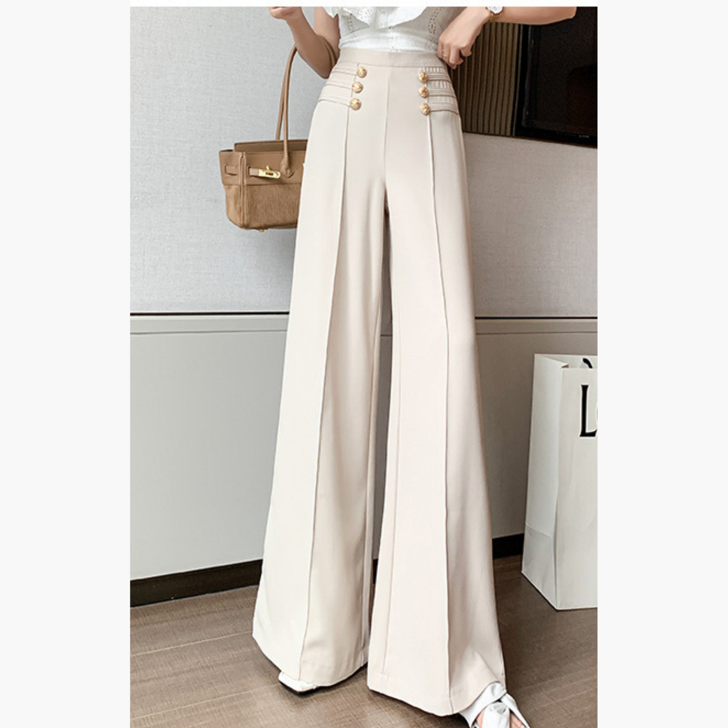 Charlotte™ | High-Waist Mariner Trousers