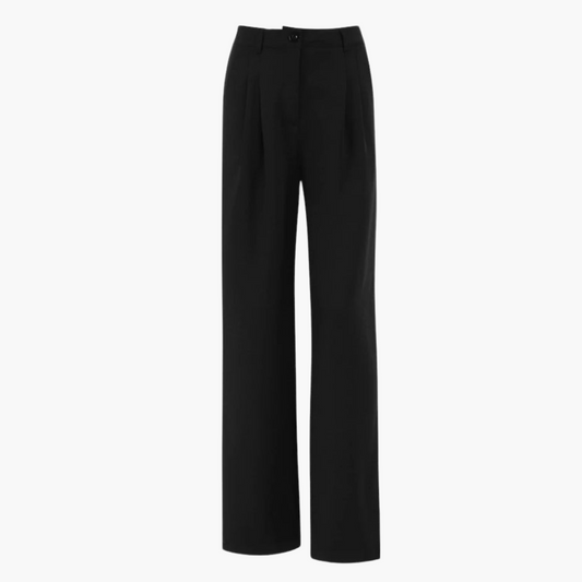 Charlotte™ | Elegant Black Wide-Leg Trousers