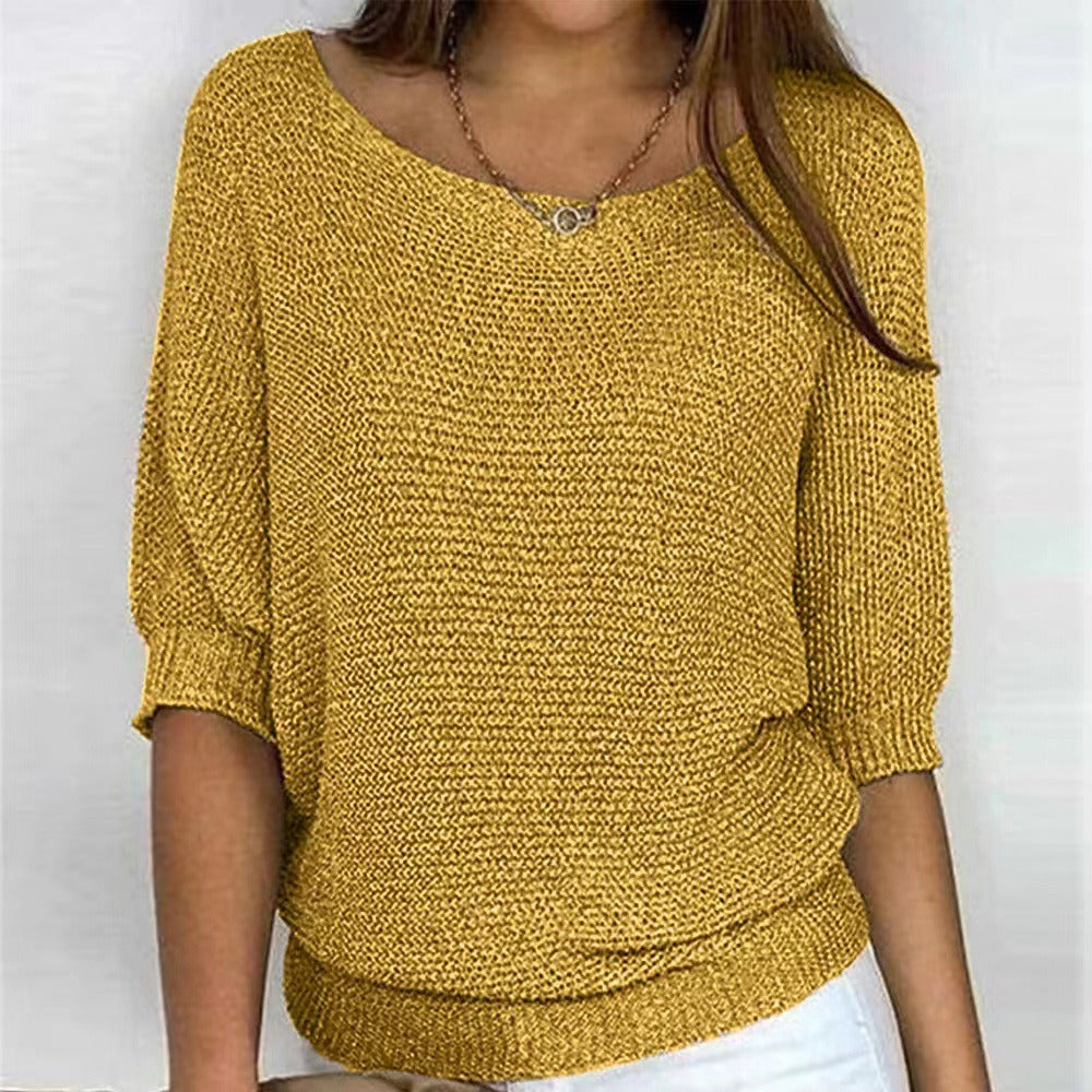 Charlotte™ | Elegant crossover knit jumper