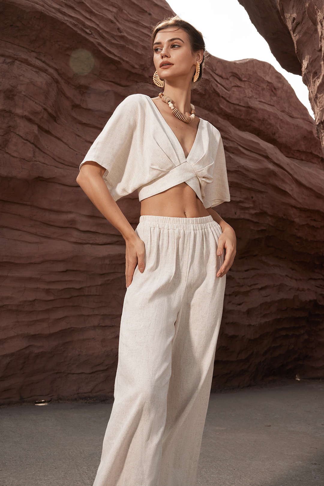 Charlotte™ | Relaxed Fit Gathered Trousers