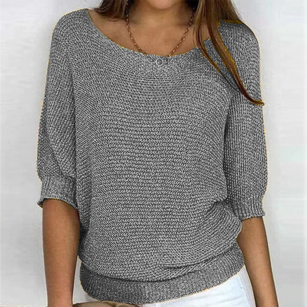 Charlotte™ | Elegant crossover knit jumper