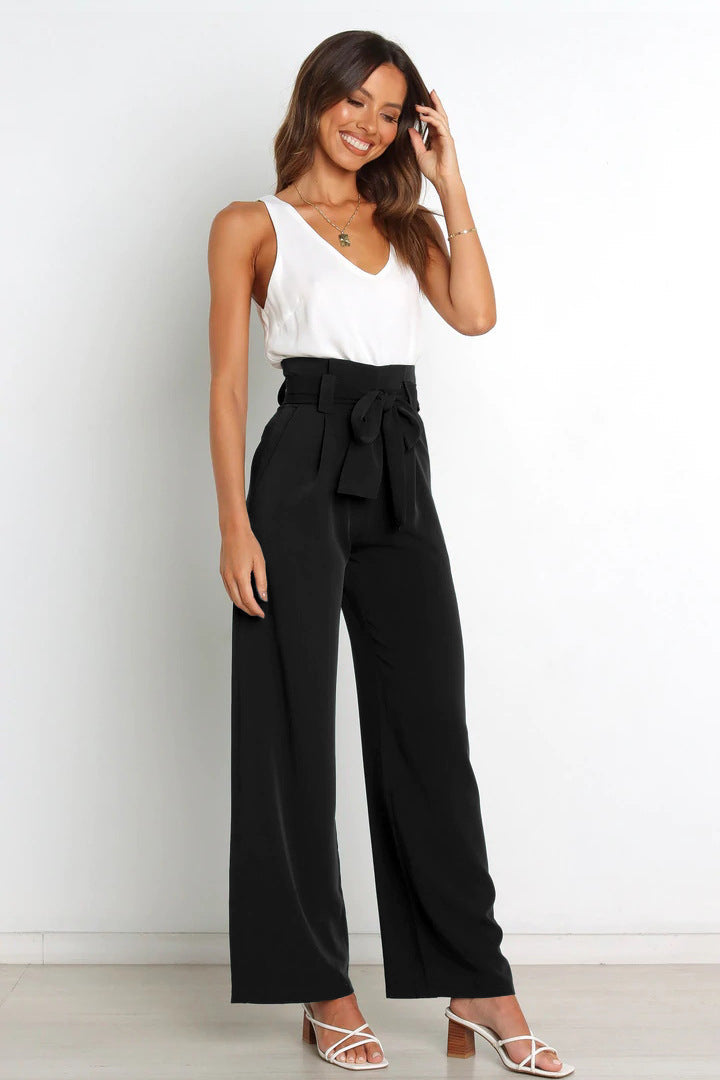 Charlotte™ | High-Waist Paperbag Trousers